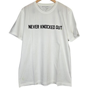 Spiritual Gangster X Kendall Toole "Never Knocked Out" Mens T-Shirt White XL NWT